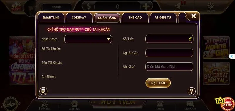 Sunwin 26 Điền chính xác các thông tin trong form đăng ký của cổng game