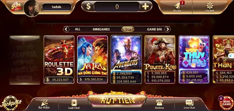 Sunwin 22 Sân chơi tập hợp những tựa game slots vô cùng hấp dẫn