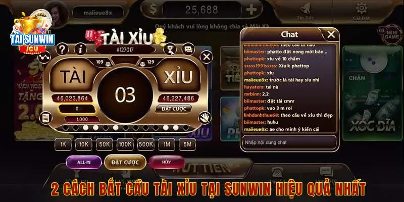 Tài Xỉu Sunwin - Tựa Game Cá Cược Trực Tuyến Cực Kỳ Hấp Dẫn 5 2 cách bắt cầu tài xỉu tại sunwin hiệu quả nhất