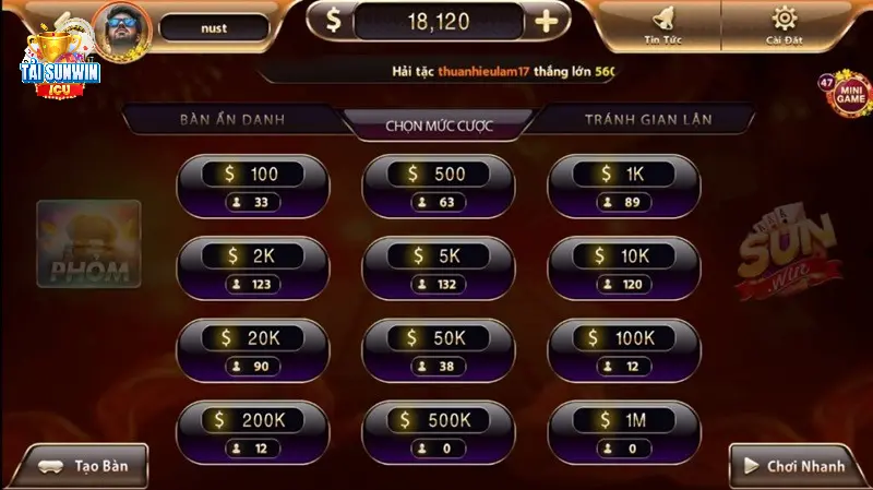 Luật Chơi Game Phỏm Sunwin Đặc Sắc, Dễ Hiểu Cho Người Mới 7 Lựa chọn phòng cược hợp lý khi chơi game phỏm sunwin