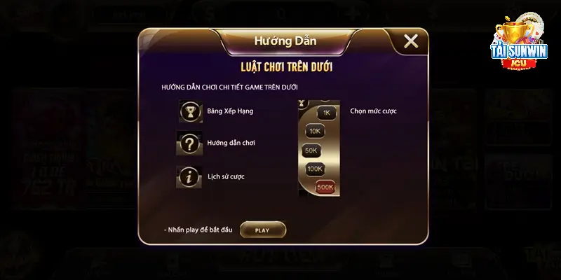Trên Dưới Sunwin - Minigame Chơi Siêu Mượt, Quà Liền Tay 3 Luật chơi trên dưới sunwin khiến không ít người tò mò