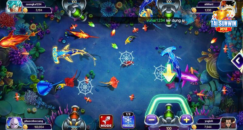 Vua Săn Cá Sunwin - Chinh Chiến Dưới Đáy Đại Dương Sâu Thẳm 5 Người chơi xây dựng chiến thuật chơi cá rỉa hiệu quả