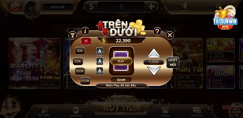 Trên Dưới Sunwin - Minigame Chơi Siêu Mượt, Quà Liền Tay 1 Trên dưới sunwin thu hút những ai yêu thích thể loại minigame