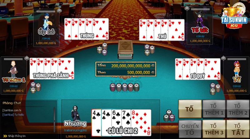 Xì Tố Sunwin - Luật Chơi, Quy Tắc Và Các Thuật Ngữ Cần Biết 5 Lệnh đánh trong xì tố của cổng sunwin