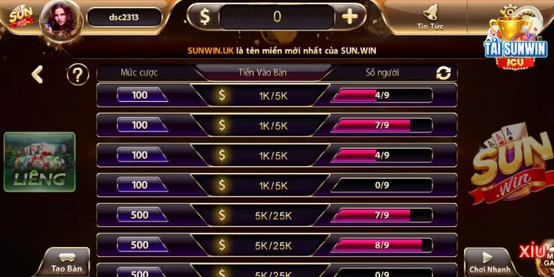 Liêng sunwin – Siêu phẩm số một thị trường đổi thưởng Việt 4 Chi tiết 4 bước đặt cược liêng tại sunwin