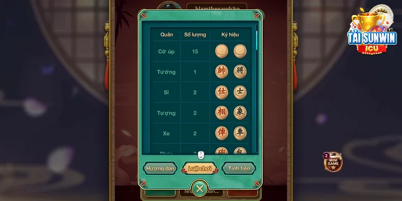 Review cờ úp sunwin và hướng dẫn chơi cho người chơi mới 3 Số lượng và ký hiệu của các quân trong cờ úp tại sunwin